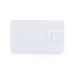 Tessera USB doppia con USB e tipo C e design ultrapiatto pieghevole color bianco terza vista