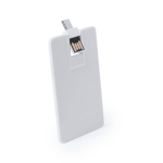 Tessera USB doppia con USB e tipo C e design ultrapiatto pieghevole color bianco quarta vista