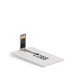Tessera USB realizzata in paglia di frumento extrapiatta e pieghevole vista area di stampa