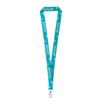 Lanyard in poliestere prodotto in UE per sublimazione con moschettone vari colori
