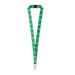 Lanyard in poliestere riciclato con chiusura di sicurezza e moschettone vari colori