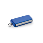 Memoria USB in alluminio di dimensioni mini con formato rotante color blu reale