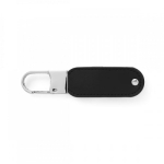 USB realizzato in PU con moschettone metallico incluso color nero
