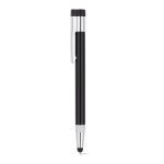 Penna USB su misura in alluminio con gommino touch e inchiostro nero color nero