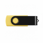 USB su misura con finitura gommata e clip metallica colorata color nero