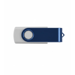 USB su misura con finitura gommata e clip metallica colorata color blu