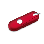 Memoria USB su misura con finitura gommata e bordi arrotondati color rosso