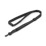 Lanyard USB su misura in poliestere con aggancio a un'estremità color nero