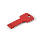 USB su misura in alluminio a forma di chiave in vari colori color rosso