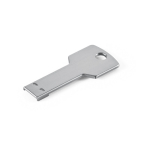 USB su misura in alluminio a forma di chiave in vari colori color argento brillante