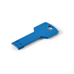 USB su misura in alluminio a forma di chiave in vari colori color blu reale
