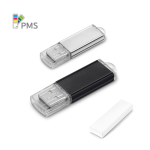 USB su misura con scocca in alluminio e cappuccio trasparente color nero con scatola