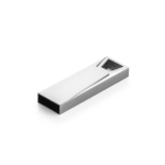 USB su misura in alluminio modello mini in color cromo satinato color argento brillante