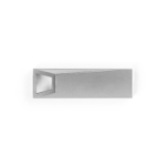 USB su misura in alluminio modello mini in color cromo satinato color argento brillante