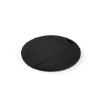 Memoria USB rotonda su misura in fibra di frumento e plastica color nero