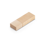 Memoria USB rotante su misura in legno di bambù o acero color legno