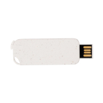 USB ecologica su misura in paglia di frumento di forma rettangolare color naturale