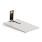 Tessera USB eco su misura in paglia di frumento ultrapiatta color beige