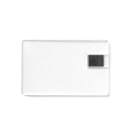 Tessera USB su misura trasparente personalizzabile su 2 lati color marrone aranciato