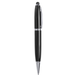 Elegante penna USB su misura con gommino touch e inchiostro nero color nero