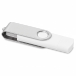 Memoria USB su misura con doppia connessione USB e Micro-USB color bianco