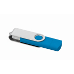 Memoria USB su misura con doppia connessione USB e Micro-USB color azzurro