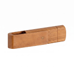 Pendrive rotante in legno su misura con USB tipo C color legno scuro