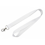 Lanyard per sublimazione a colori su misura, realizzato in Europa color bianco
