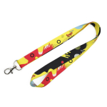 Lanyard per sublimazione a colori su misura, realizzato in Europa color bianco