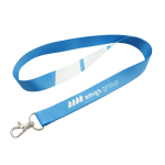Lanyard per sublimazione a colori su misura, realizzato in Europa color bianco