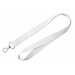 Lanyard in RPET a colori full color su misura made in Europe color bianco