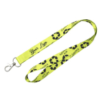 Lanyard in RPET a colori full color su misura made in Europe color bianco