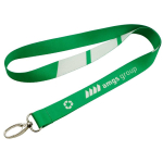 Lanyard in RPET a colori full color su misura made in Europe color bianco
