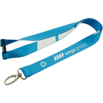 Lanyard personalizzato a colori con chiusura di sicurezza prodotto nell’UE color bianco