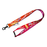 Lanyard personalizzato a colori con chiusura di sicurezza prodotto nell’UE color bianco