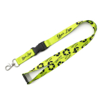 Lanyard personalizzato a colori su misura con chiusura di sicurezza made in EU color bianco