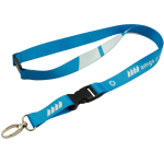 Lanyard personalizzato a colori su misura con chiusura di sicurezza made in EU color bianco