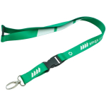 Lanyard personalizzato a colori su misura con chiusura di sicurezza made in EU color bianco
