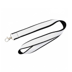 Lanyard a doppio strato a colori su misura, realizzato in Europa color nero