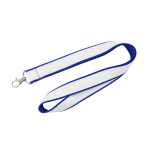 Lanyard a doppio strato a colori su misura, realizzato in Europa color blu