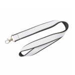 Lanyard a doppio strato a colori su misura, realizzato in Europa color grigio