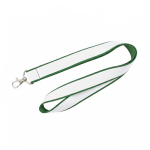 Lanyard a doppio strato a colori su misura, realizzato in Europa color verde