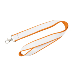 Lanyard a doppio strato a colori su misura, realizzato in Europa color arancione
