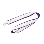 Lanyard a doppio strato a colori su misura, realizzato in Europa color viola