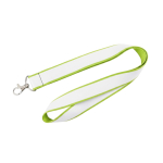 Lanyard a doppio strato a colori su misura, realizzato in Europa color lime