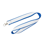 Lanyard a doppio strato a colori su misura, realizzato in Europa color azzurro ciano