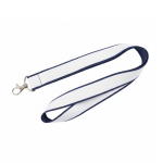 Lanyard a doppio strato a colori su misura, realizzato in Europa color blu petrolio