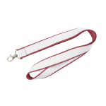 Lanyard a doppio strato a colori su misura, realizzato in Europa color rosso mattone