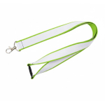 Lanyard a doppio strato custom made con chiusura di sicurezza prodotto nell’UE color lime