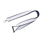 Lanyard a doppio strato custom made con chiusura di sicurezza prodotto nell’UE color blu petrolio